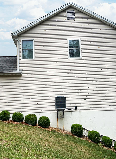 house siding storm damage