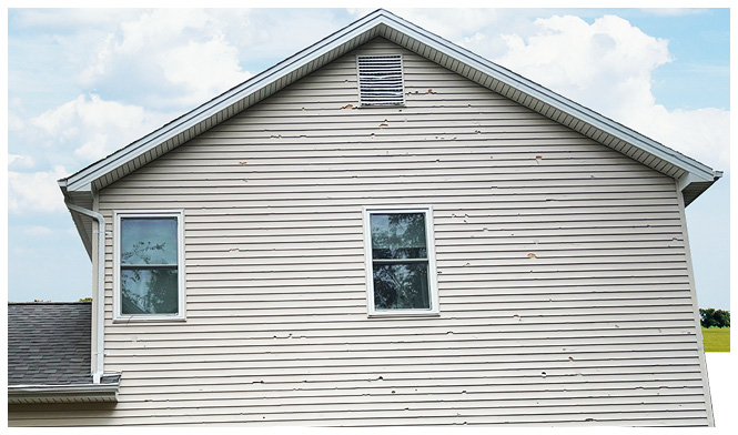 house siding storm damage